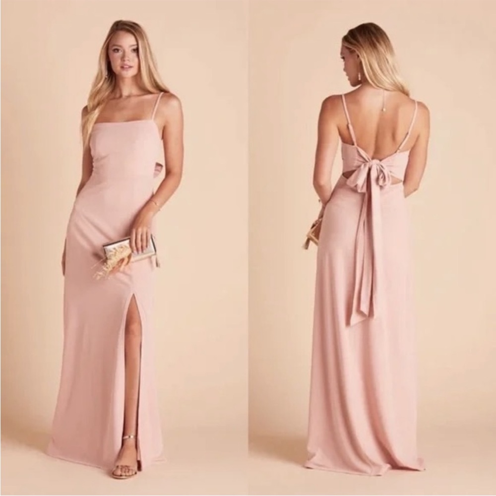 Birdy Grey Ash cowl neck bridesmaid‎ dress Dusty Rose